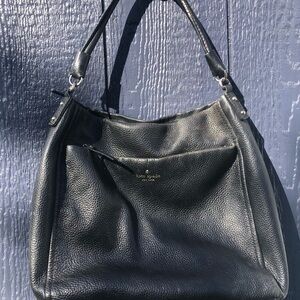Kate Spade Black Pebbled Leather Shoulder Bag